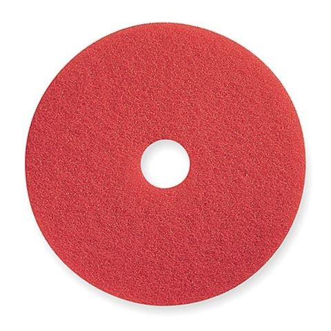 15" RED SPRAY BUFF FLOOR PAD GLIT