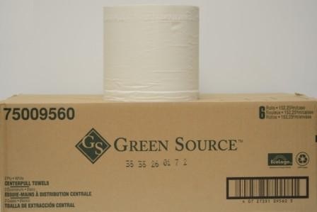 CENTRE PULL WH 2 PLY 600 SHT GREEN SOURCE