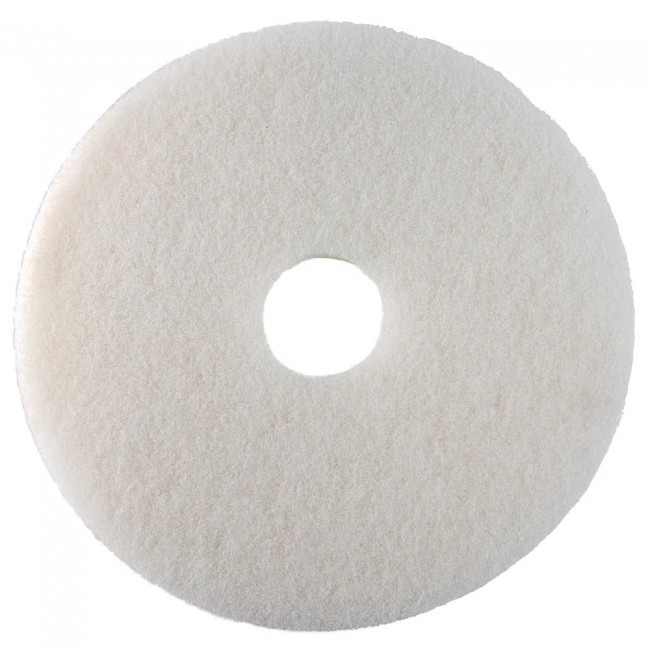 21" WHITE FLOOR PAD GLIT