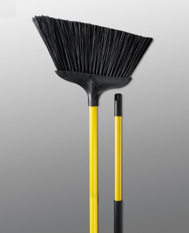 14" LARGE YELLOW IND ANGLE BROOM