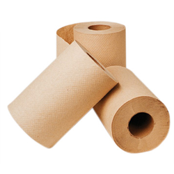 205'*8' BROWN HAND TOWEL ROLL 24 RLS / BOX